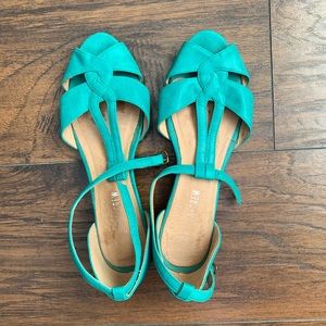Teal Flats/Sandals